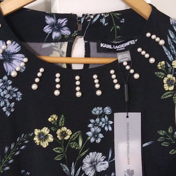 Karl Lagerfeld elegant top with pearls - Picture 2 of 10
